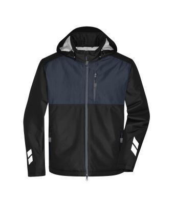 Unisex Padded Hardshell Workwear Jacket   GRS Zwart/carbon 10434