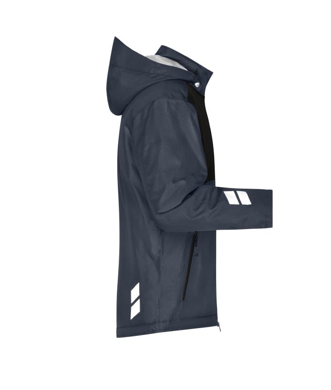 Unisex Padded Hardshell Workwear Jacket GRS Carbon/black 10434