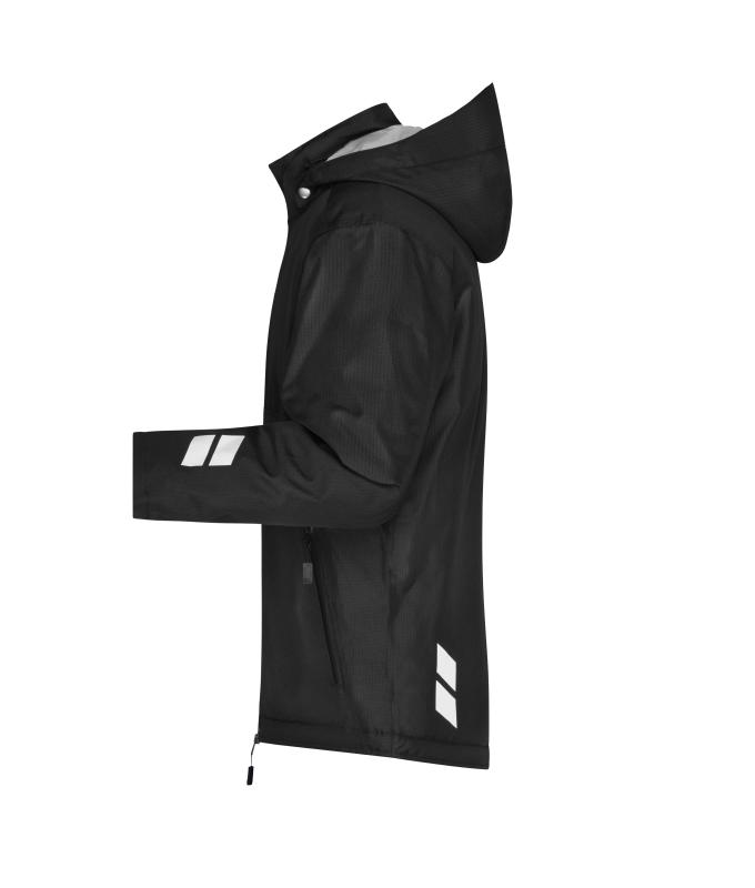 Unisex Padded Hardshell Workwear Jacket GRS Zwart/zwart 10434