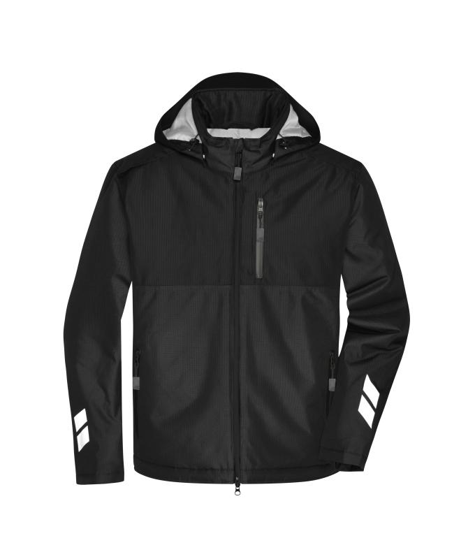 Unisex Padded Hardshell Workwear Jacket GRS Zwart/zwart 10434