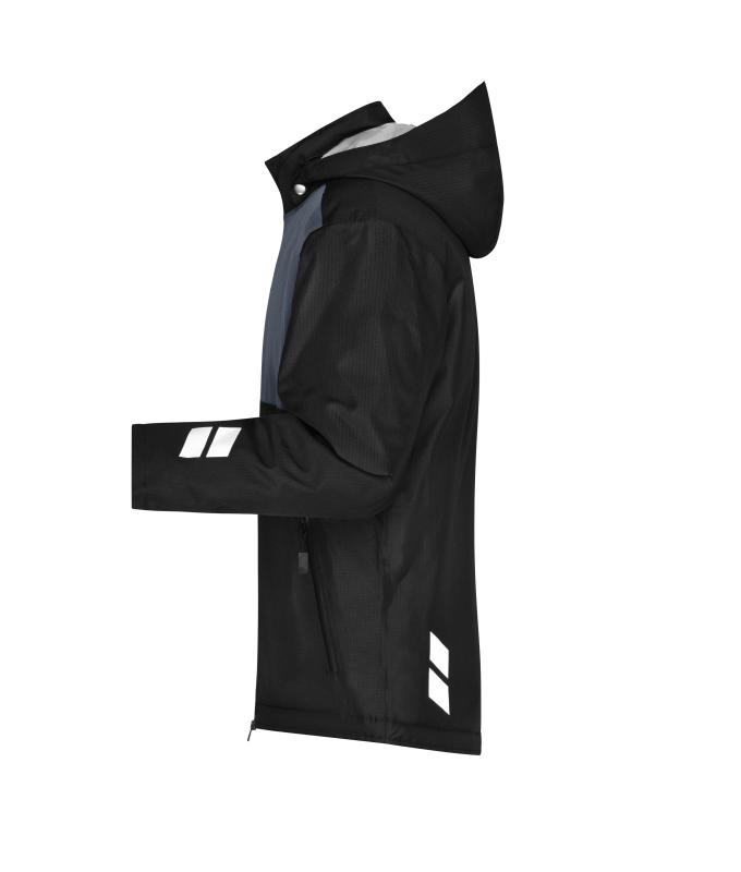 Unisex Padded Hardshell Workwear Jacket GRS Zwart/carbon 10434