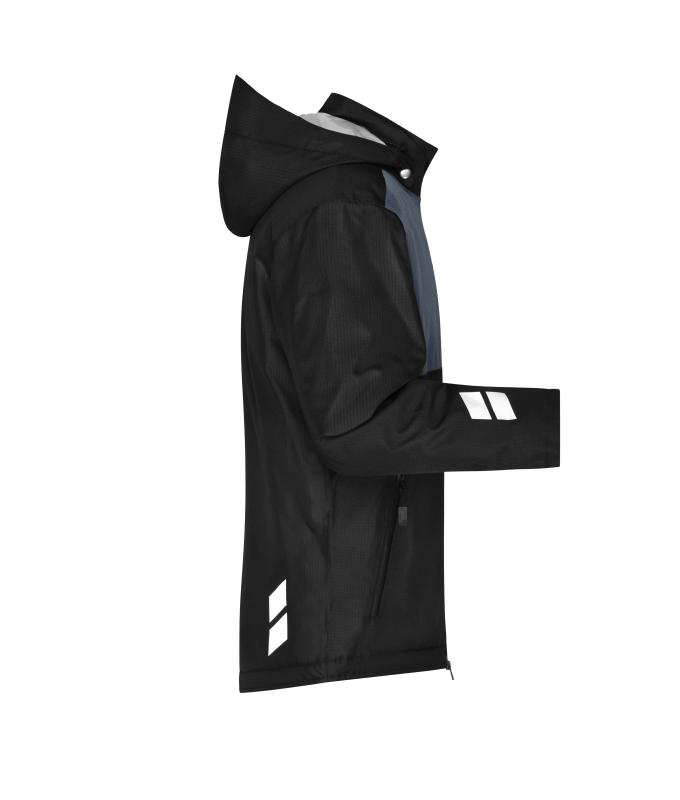 Unisex Padded Hardshell Workwear Jacket GRS Zwart/carbon 10434