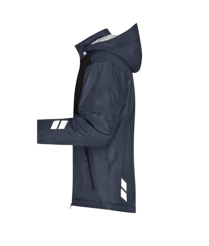 Unisex Padded Hardshell Workwear Jacket GRS Carbon/zwart 10434
