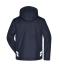 Unisexe Veste de travail matelassée hardshell Marine/carbone 10434