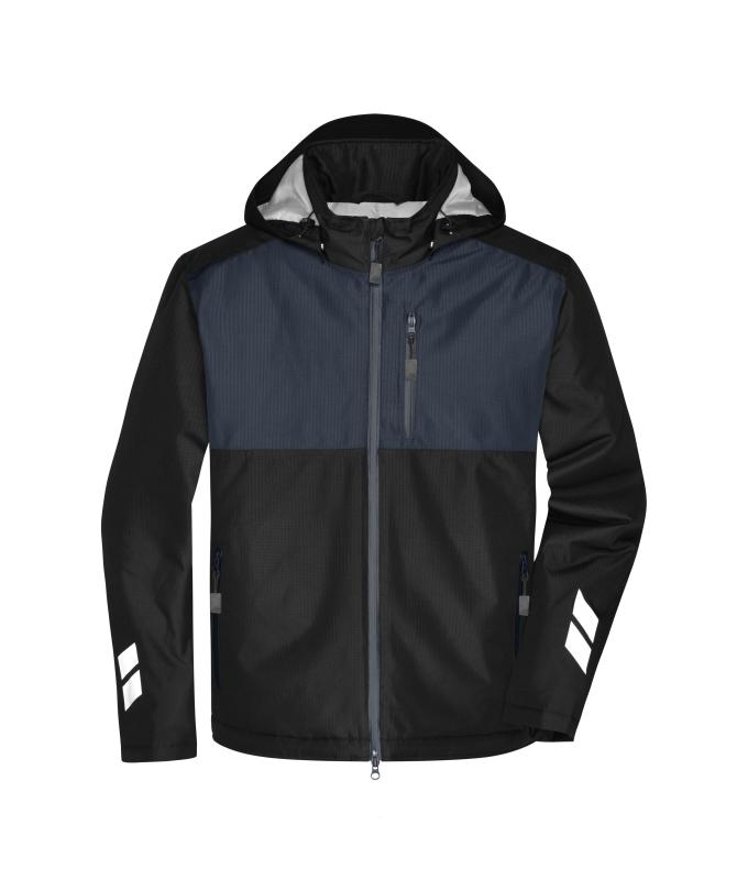 Unisexe Veste de travail matelassée hardshell GRS Noir/carbone 10434