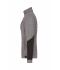 Damen Ladies' Structure Fleece Jacket   GRS Carbon-melange/black/red 10435