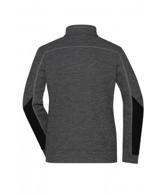 Dames Ladies' Structure Fleece Jacket   GRS Zwart-melange/zwart/zilver 10435