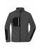 Dames Ladies' Structure Fleece Jacket   GRS Zwart-melange/zwart/zilver 10435