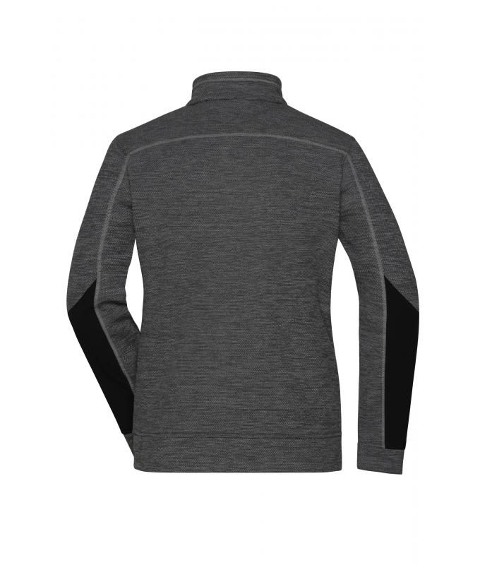 Ladies Ladies' Structure Fleece Jacket GRS Black-melange/black/silver 10435