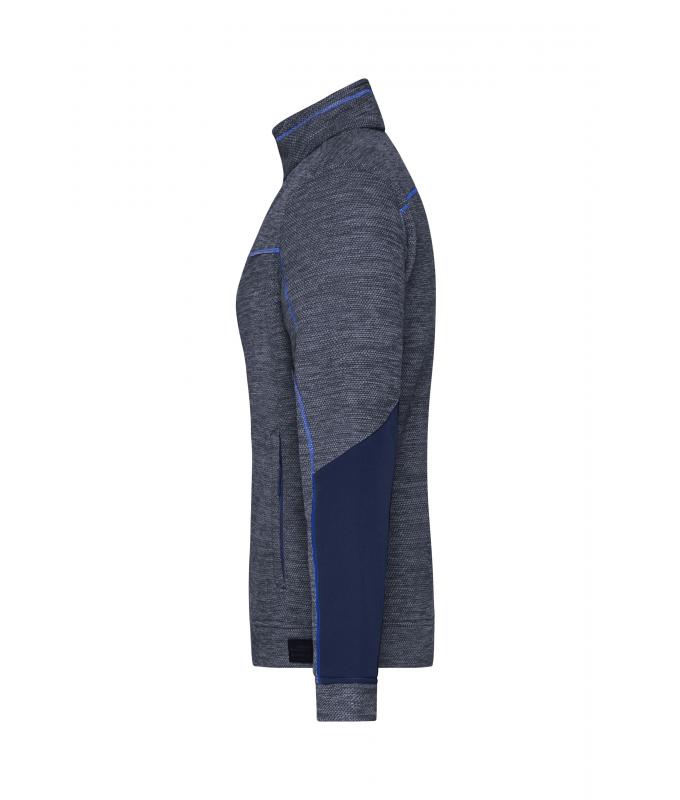 Dames Ladies' Structure Fleece Jacket GRS Navy-melange/navy/royal 10435