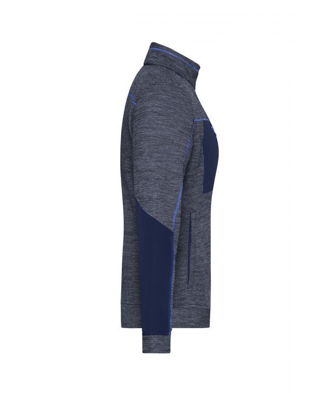 Dames Ladies' Structure Fleece Jacket GRS Navy-melange/navy/royal 10435