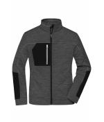 Dames Ladies' Structure Fleece Jacket GRS Zwart-melange/zwart/zilver 10435