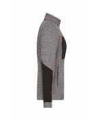 Dames Ladies' Structure Fleece Jacket GRS Carbon-melange/zwart/rood 10435