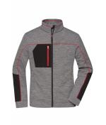 Dames Ladies' Structure Fleece Jacket GRS Carbon-melange/zwart/rood 10435