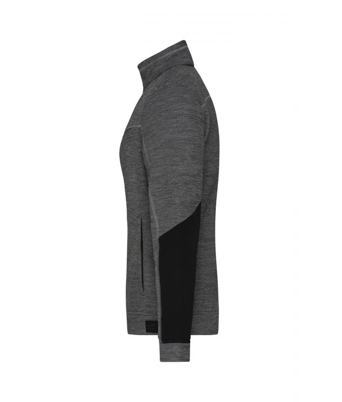 Femme Veste polaire structurée femme GRS Noir-mélange/noir/argent 10435