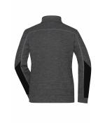 Femme Veste polaire structurée femme GRS Noir-mélange/noir/argent 10435