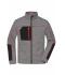 Herren Men's Structure Fleece Jacket Carbon-melange/black/red 10436