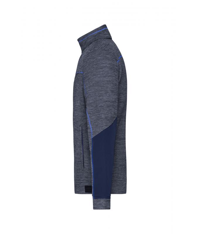 Heren Men's Structure Fleece Jacket GRS Navy-melange/navy/royal 10436