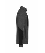 Herren Men's Structure Fleece Jacket GRS Black-melange/black/silver 10436