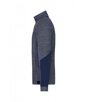 Homme Veste polaire structurée homme   GRS Marine-mélange/marine/royal 10436