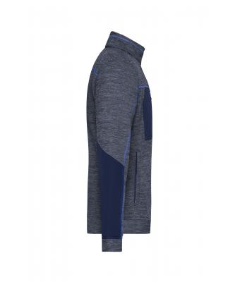 Homme Veste polaire structurée homme   GRS Marine-mélange/marine/royal 10436