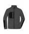 Homme Veste polaire structurée homme   GRS Noir-mélange/noir/argent 10436