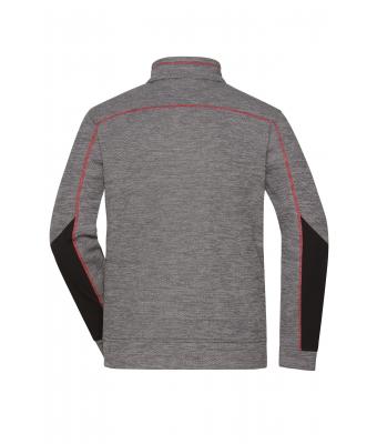 Homme Veste polaire structurée homme   GRS Carbone-mélange/noir/rouge 10436