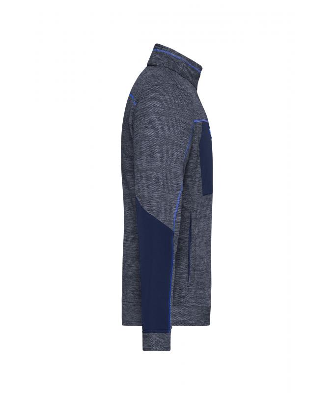 Homme Veste polaire structurée homme GRS Marine-mélange/marine/royal 10436