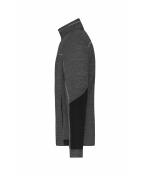 Homme Veste polaire structurée homme GRS Noir-mélange/noir/argent 10436