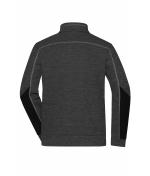 Homme Veste polaire structurée homme GRS Noir-mélange/noir/argent 10436