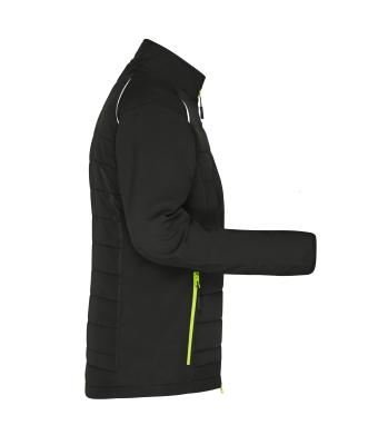 Ladies Ladies' Hybrid Jacket   GRS Black/neon-yellow 10438