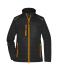 Dames Ladies' Hybrid Jacket   GRS Zwart/neon-oranje 10438