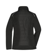 Dames Ladies' Hybrid Jacket GRS Zwart/neon-geel 10438