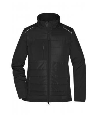 Damen Ladies' Hybrid Jacket Black/black 10438