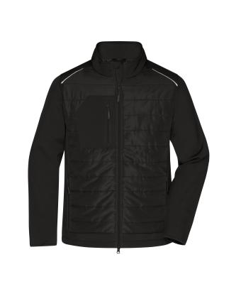 Men Men's Hybrid Jacket   GRS Black/black 10440