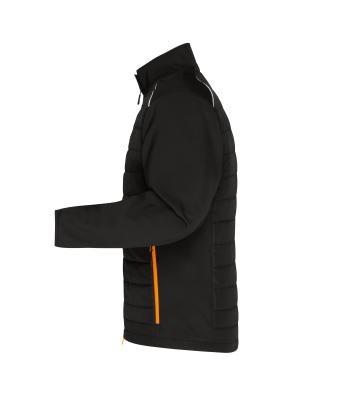 Heren Men's Hybrid Jacket   GRS Zwart/neon-oranje 10440