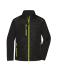 Heren Men's Hybrid Jacket   GRS Zwart/neon-geel 10440