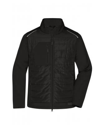 Men Men's Hybrid Jacket Black/black 10440