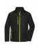 Men Men's Hybrid Jacket Black/neon-yellow 10440