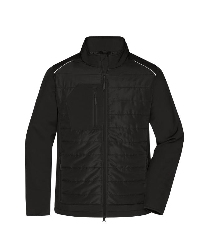 Men Men's Hybrid Jacket GRS Black/black 10440