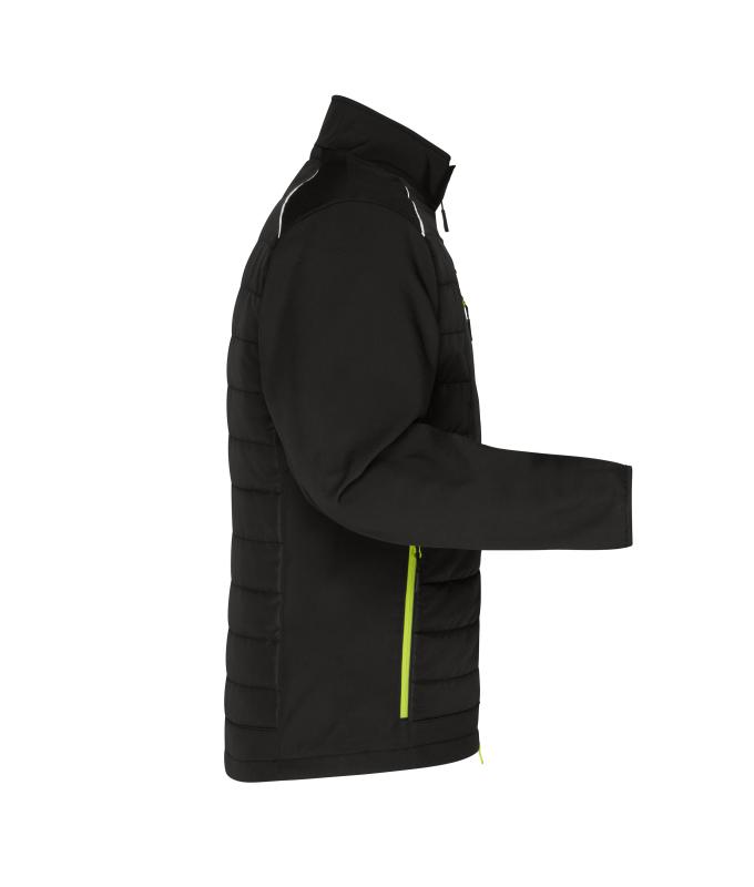 Men Men's Hybrid Jacket GRS Black/neon-yellow 10440