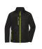 Herren Men's Hybrid Jacket Black/neon-yellow 10440