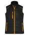 Femme Bodywarmer hybride femme Noir/néon-orange 10441