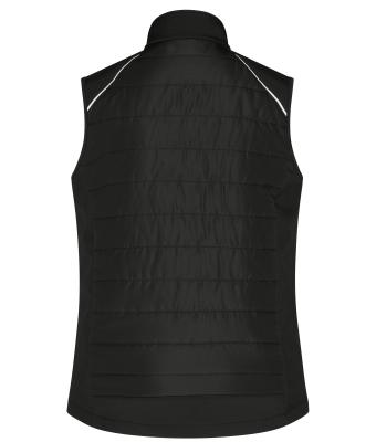 Dames Ladies' Hybrid Vest   GRS Zwart/neon-geel 10441