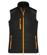 Ladies Ladies' Hybrid Vest GRS Black/neon-orange 10441