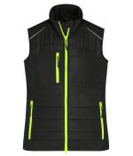 Ladies Ladies' Hybrid Vest GRS Black/neon-yellow 10441