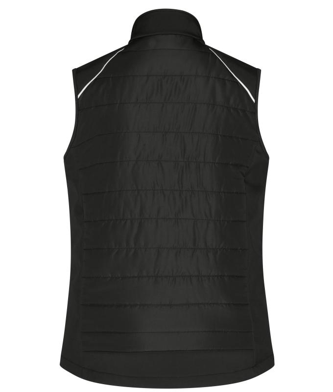 Dames Ladies' Hybrid Vest GRS Zwart/zwart 10441