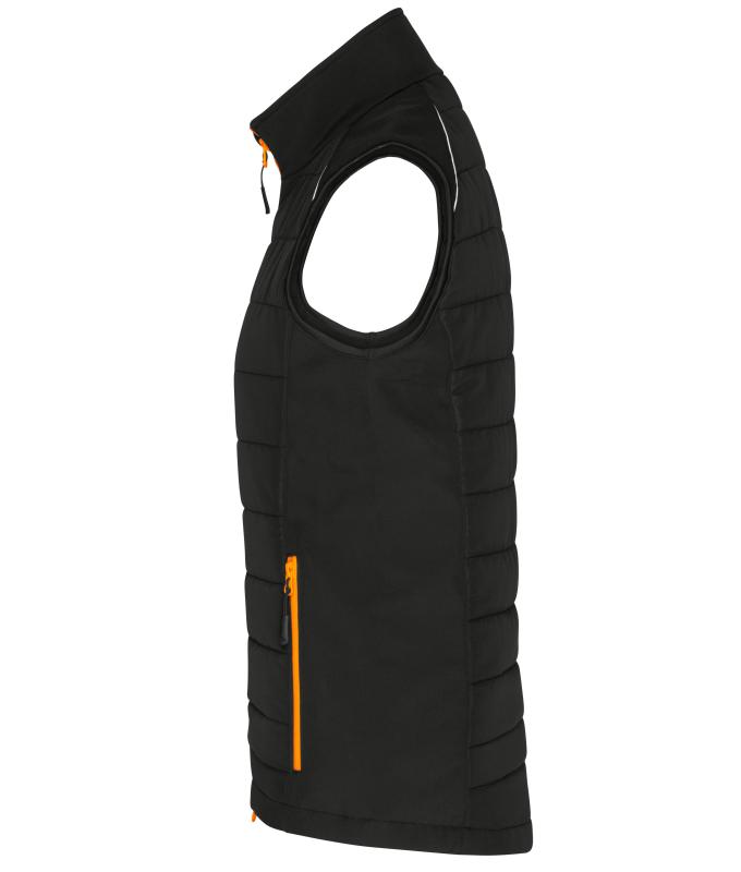 Dames Ladies' Hybrid Vest GRS Zwart/neon-oranje 10441