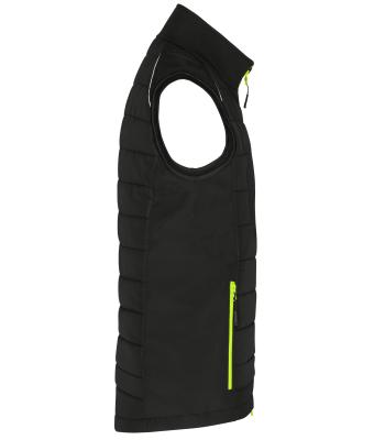 Men Men's Hybrid Vest   GRS Black/neon-yellow 10442