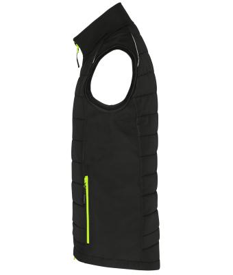 Heren Men's Hybrid Vest   GRS Zwart/neon-geel 10442